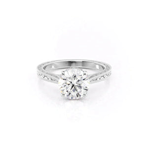 The Elizabeth Set With A 1 Carat Round Lab Diamond