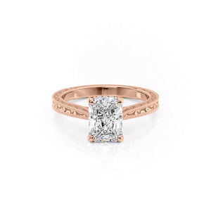 The Elizabeth Set With A Radiant Moissanite