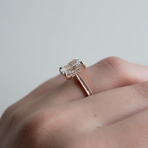 The Elizabeth Set With A 2 Carat Radiant Lab Diamond