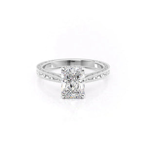 The Elizabeth Set With A Radiant Moissanite