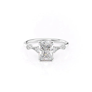 The Amber Set With A Radiant Moissanite
