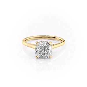 The Natalie Set With A Cushion Moissanite
