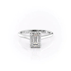 The Natalie Set With A Emerald Moissanite