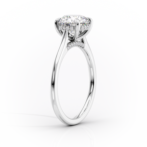 The Natalie Set With A 4.5 Carat Marquise Moissanite