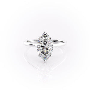 The Natalie Set With A 1.5 Carat Marquise Lab Diamond