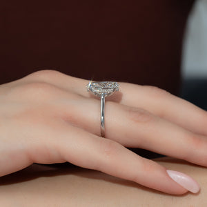 The Natalie Set With A 2 Carat Oval Lab Diamond