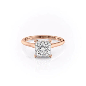 The Natalie Set With A Princess Moissanite
