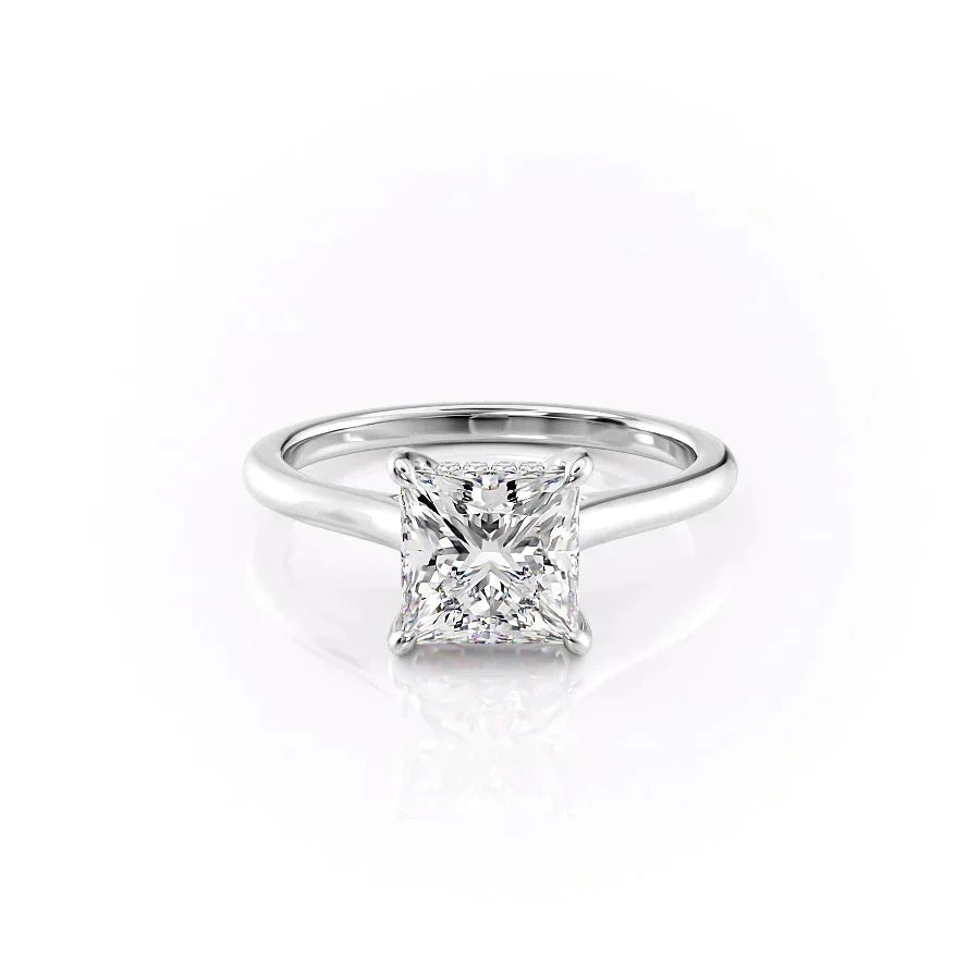 The Natalie Set With A Princess Moissanite