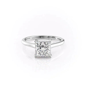 The Natalie Set With A Princess Moissanite