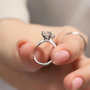 The Natalie Set With A 1 Carat Princess Lab Diamond