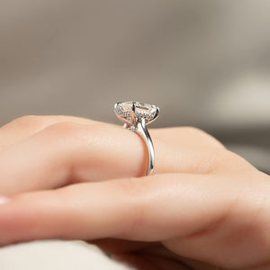 The Natalie Set With A 1 Carat Princess Lab Diamond