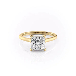 The Natalie Set With A Princess Moissanite