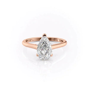 The Natalie Set With A Pear Moissanite