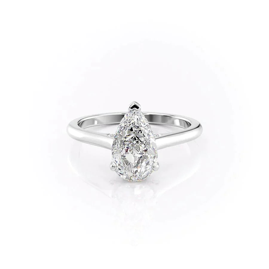 The Natalie Set With A Pear Moissanite