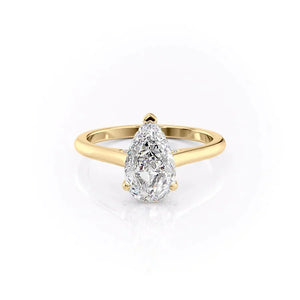 The Natalie Set With A Pear Moissanite
