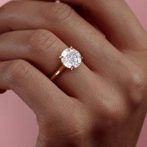The Natalie Set With A 2 Carat Round Lab Diamond