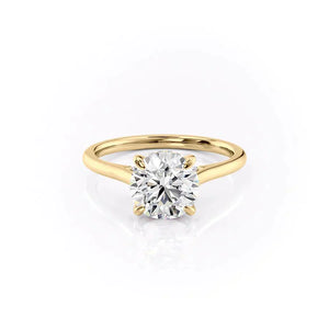 The Natalie Set With A 1.5 Carat Round Lab Diamond