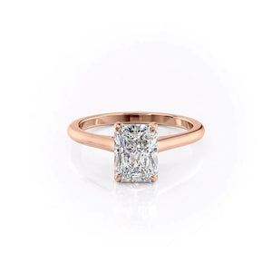 The Natalie Set With A Radiant Moissanite
