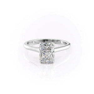 The Natalie Set With A Radiant Moissanite