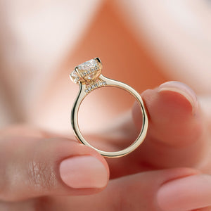 The Natalie Set With A 2 Carat Radiant Lab Diamond