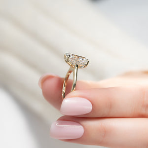 The Natalie Set With A 2 Carat Radiant Lab Diamond