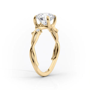 The Twig Set With A 1.5 Carat Marquise Moissanite