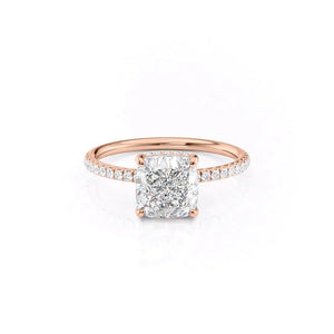 The Low Profile Kamellie Set With A 1.5 Carat Cushion Lab Diamond