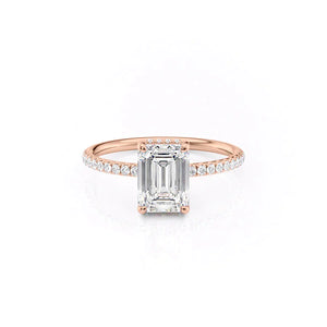 The Low Profile Kamellie Set With A 2.5 Carat Emerald Moissanite