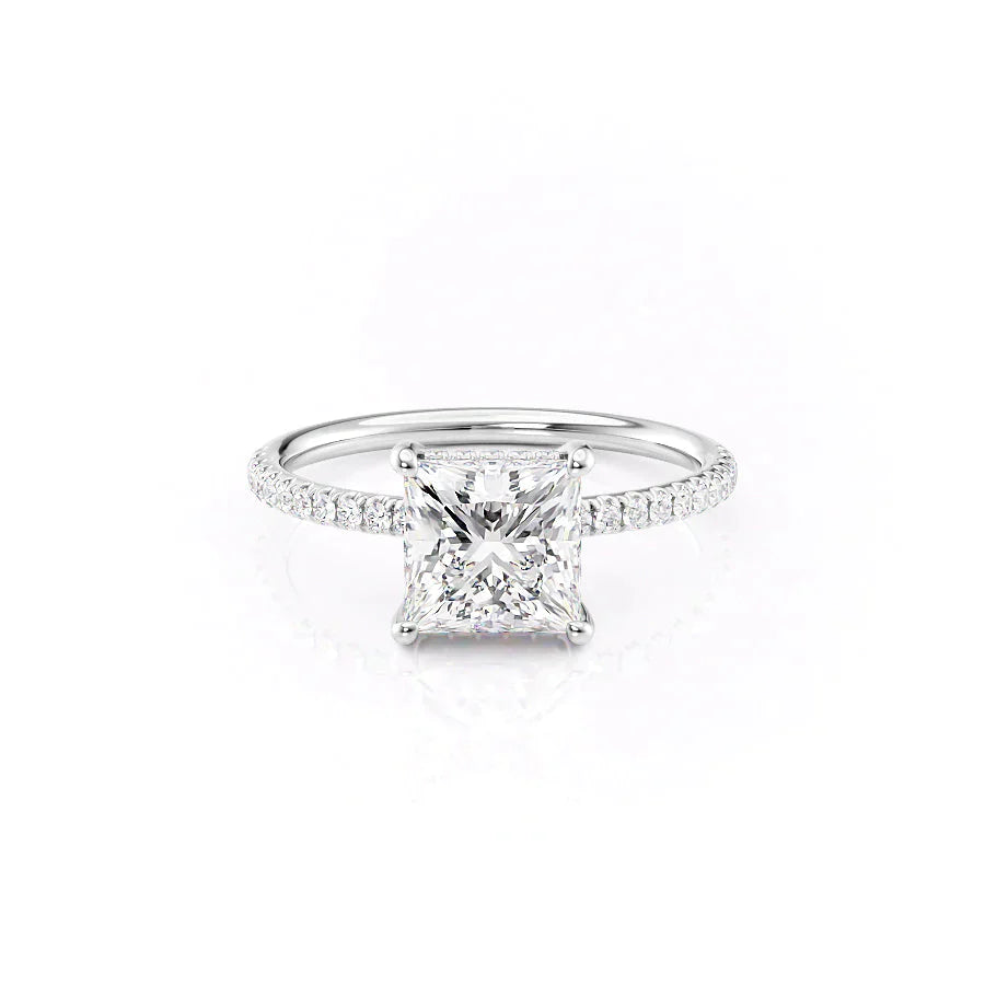The Low Profile Kamellie Set With A 1 Carat Princess Lab Diamond
