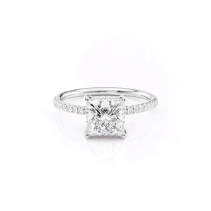 The Low Profile Kamellie Set With A 1.5 Carat Princess Lab Diamond