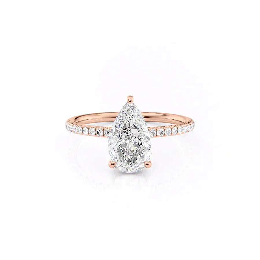 The Low Profile Kamellie Set With A 2.5 Carat Pear Lab Diamond