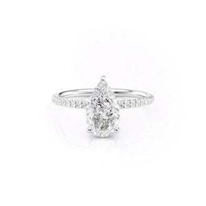 The Low Profile Kamellie Set With A 1.5 Carat Pear Lab Diamond