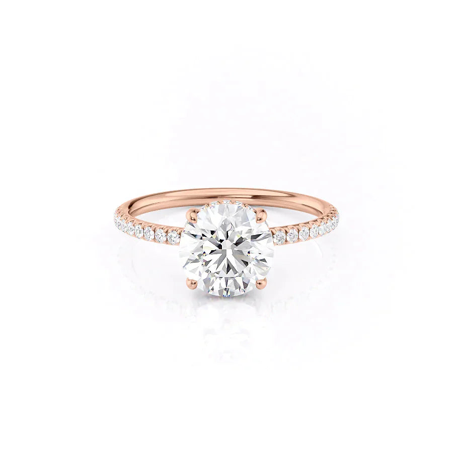 The Low Profile Kamellie Set With A 1 Carat Round Lab Diamond