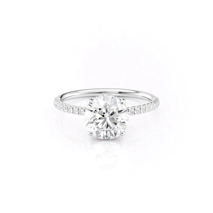 The Low Profile Kamellie Set With A 2 Carat Round Lab Diamond