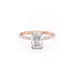 The Low Profile Kamellie Set With A 1.5 Carat Radiant Moissanite