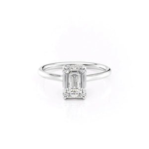 The Ellie Set With A Emerald Moissanite