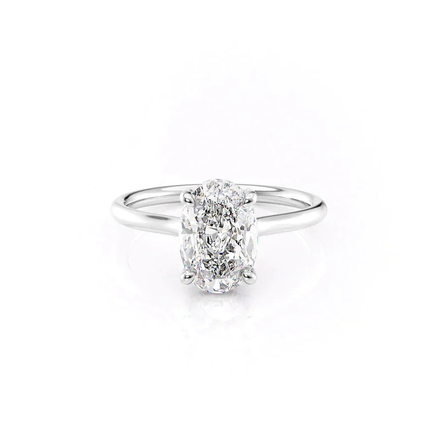 The Ellie Set With A Oval Moissanite