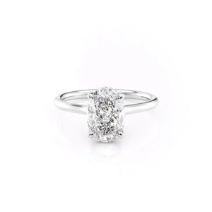 The Ellie Set With A Oval Moissanite