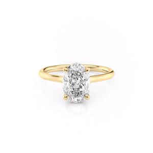 The Ellie Set With A Oval Moissanite