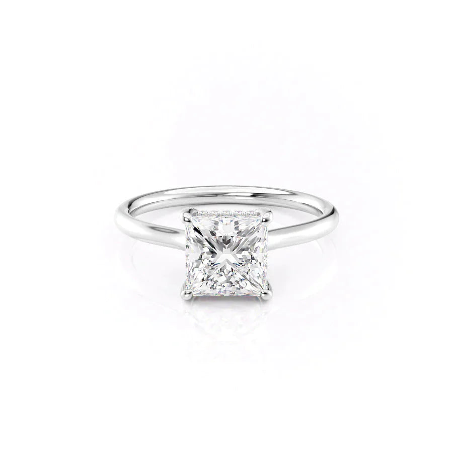 The Ellie Set With A 1 Carat Princess Lab Diamond