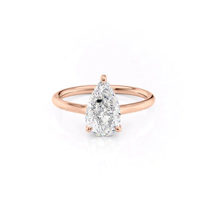 The Ellie Set With A Pear Moissanite