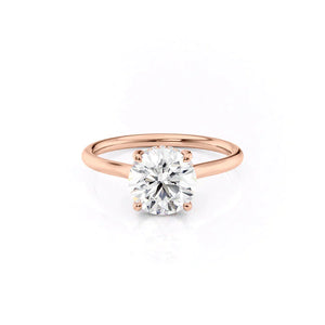 The Ellie Set With A 3 Carat Round Lab Diamond