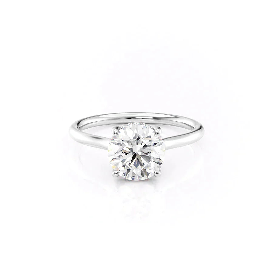 The Ellie Set With A 3 Carat Round Lab Diamond
