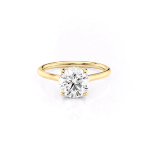 The Ellie Set With A 2 Carat Round Lab Diamond