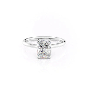 The Ellie Set With A 3 Carat Radiant Lab Diamond