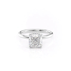 The Alex Set With A 2 Carat Cushion Lab Diamond