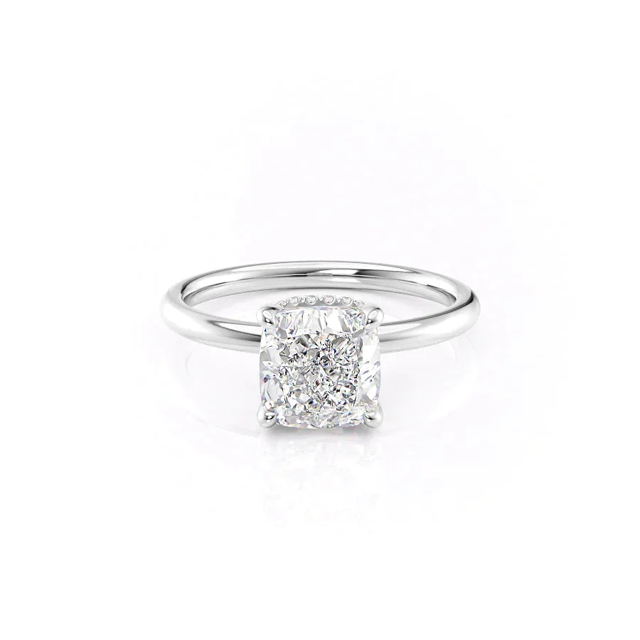 The Alex Set With A Cushion Moissanite