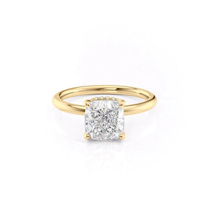 The Alex Set With A 3 Carat Cushion Lab Diamond