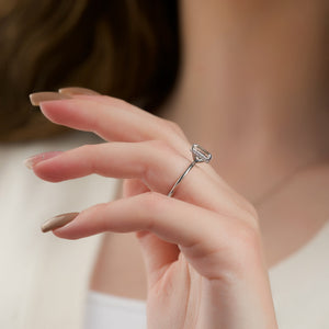 The Alex Set With A 1 Carat Emerald Lab Diamond