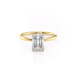 The Alex Set With A Emerald Moissanite